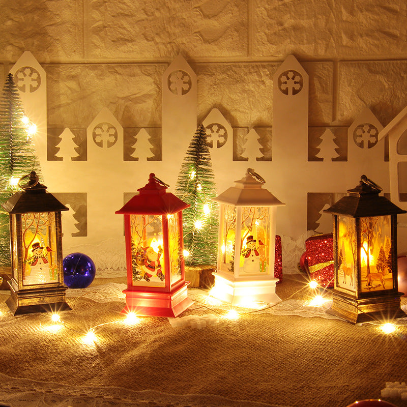 Santa Claus Snowman Light Merry Christmas Home Decor