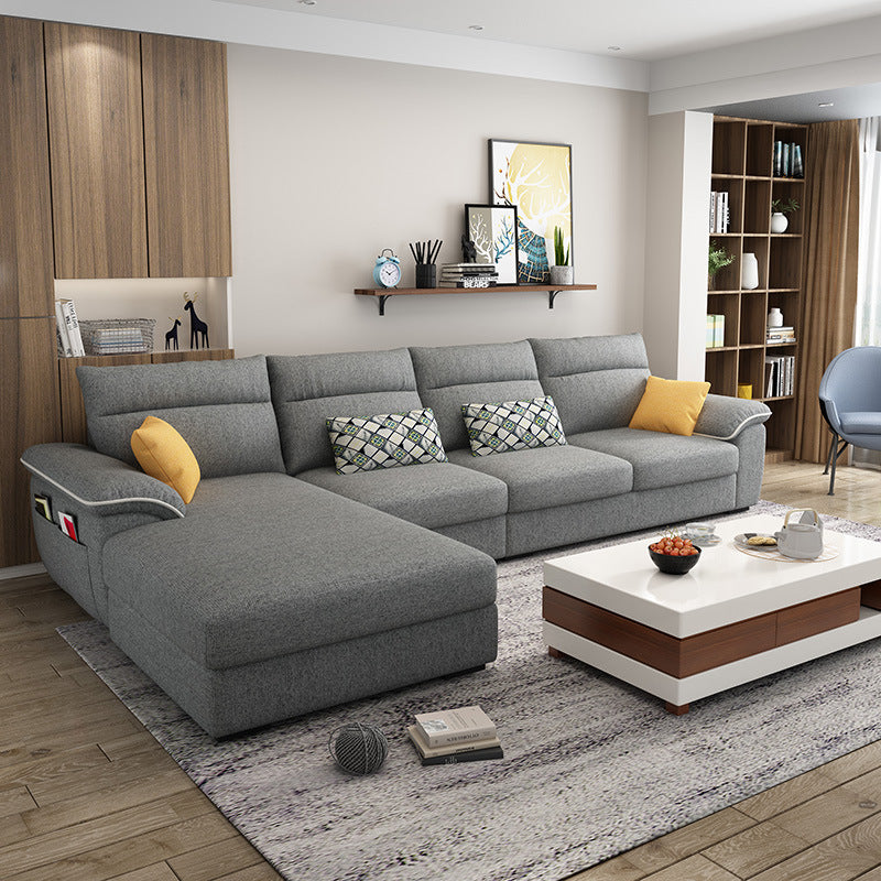 Modern Minimalist Technology Fabric Sofa Corner Living Room