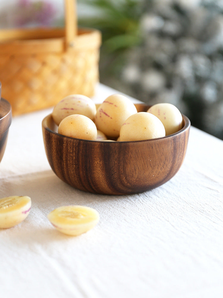 Elegant and durable Kitchen Natural Wooden Bowl – perfect for any meal.