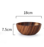 Elegant and durable Kitchen Natural Wooden Bowl – perfect for any meal.