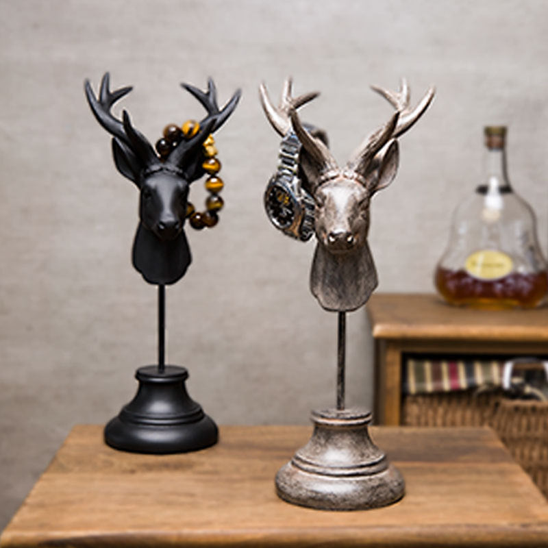 Stag Head watch and jewelry holder