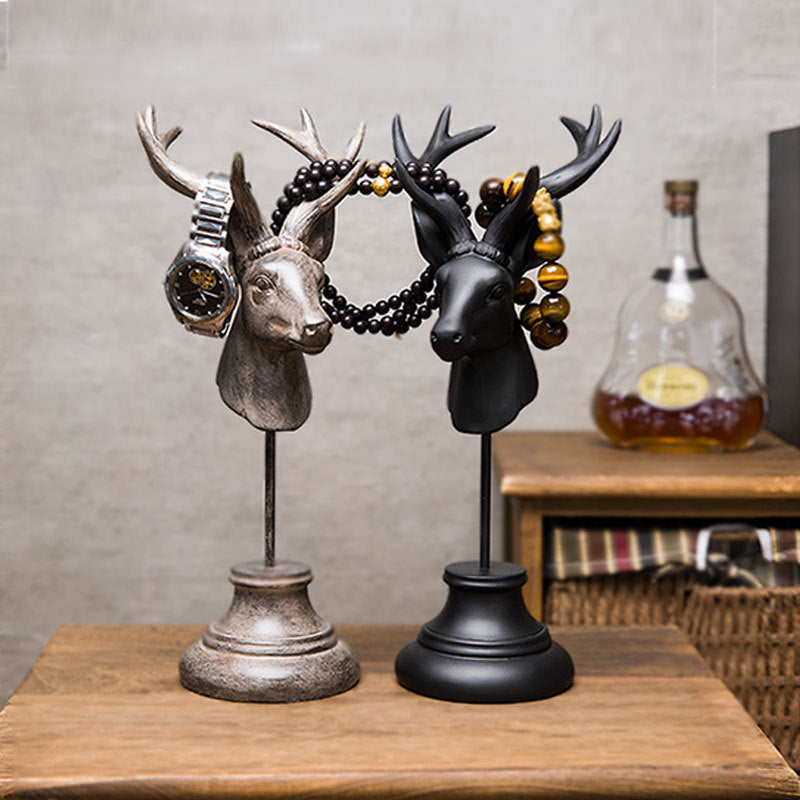 Stag Head watch and jewelry holder