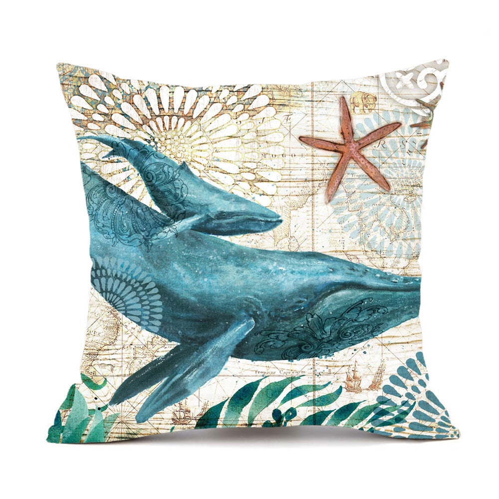 Transform your space with these vibrant, sea turtle printed cushion covers, perfect for any decor.
